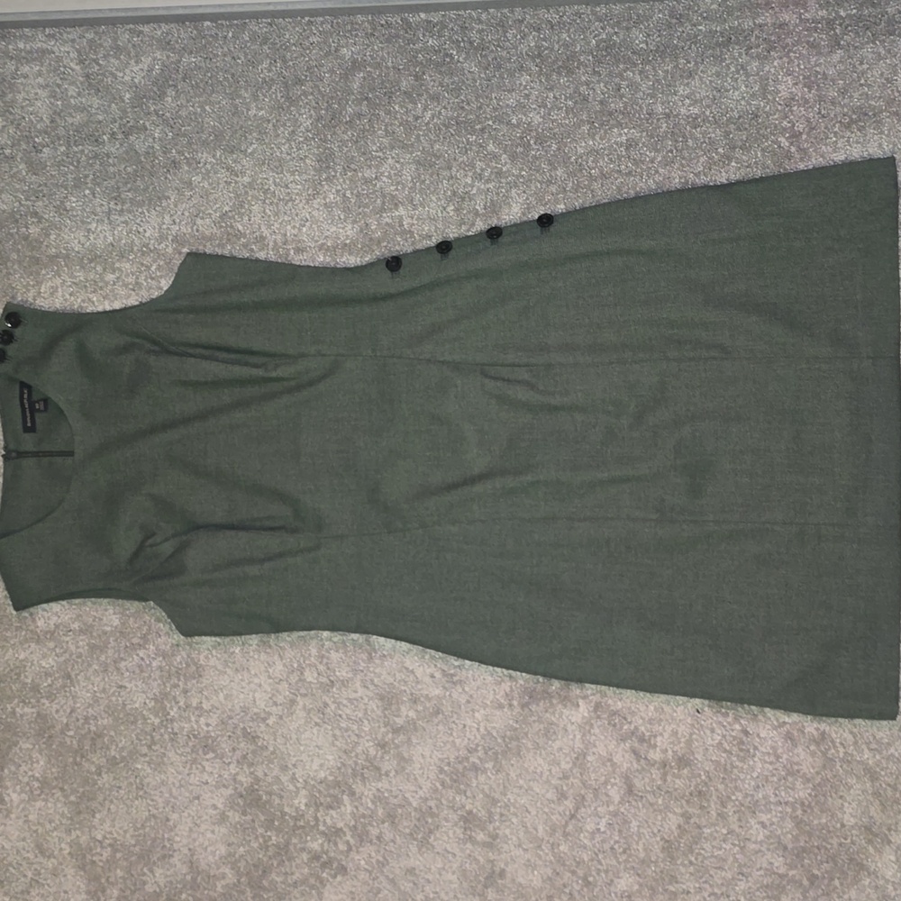 Banana Republic Olive Green Sleeveless Sheath Dress – Size 10